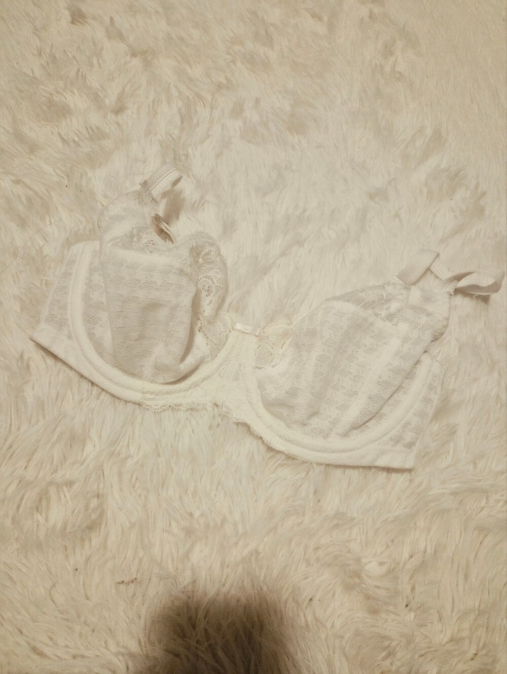 NWOT Panache Envy White Lace Bra (28F/G)
